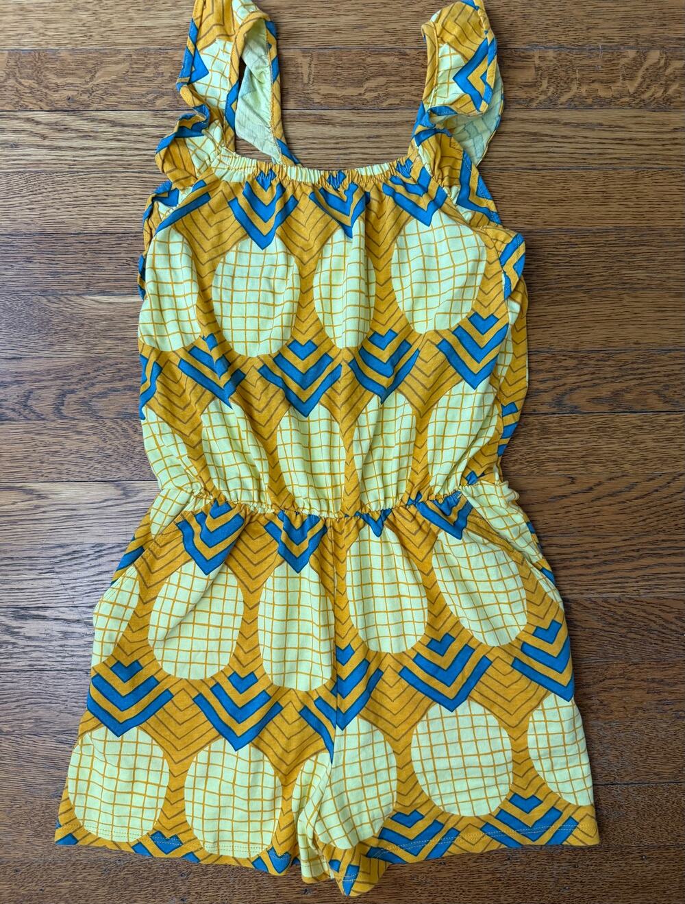 Tea Collection Girls' Pineapple Romper Size 10